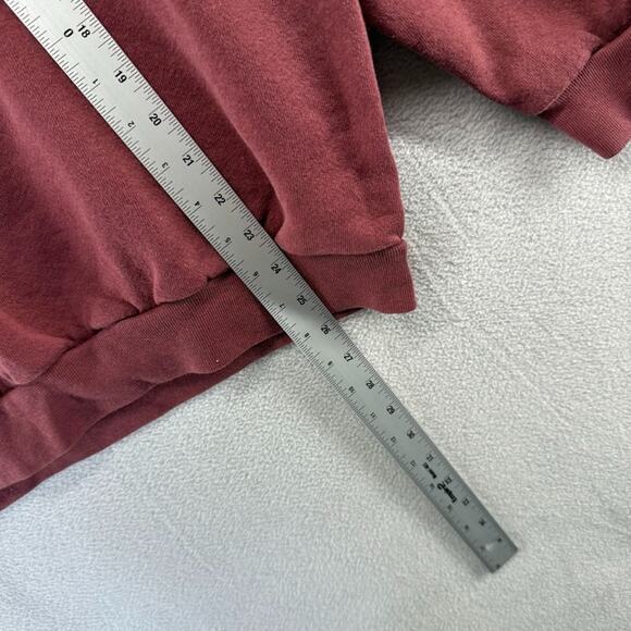 Vintage West Virginia Sweatshirt Mens XL Red Graphic Crewneck Spellout Faded 90s - Picture 5 of 10